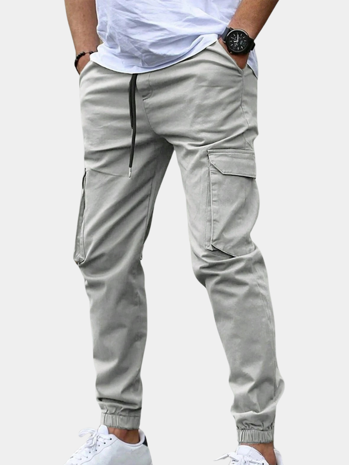 Men's Cargo Joggers with Flap Pockets