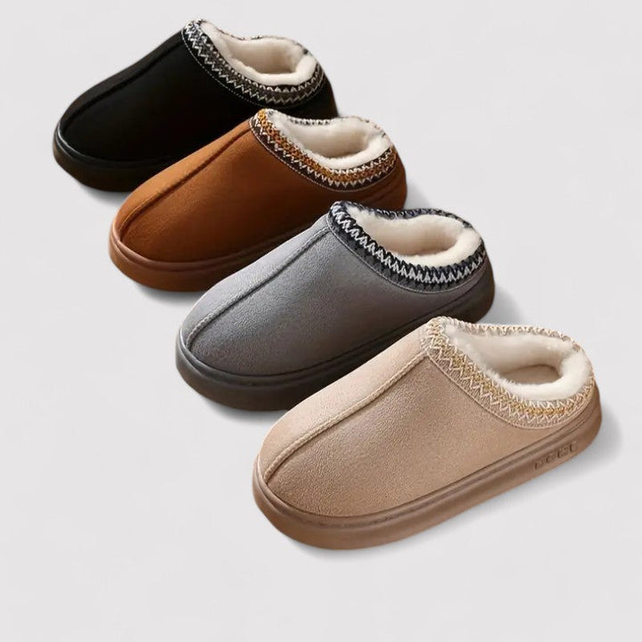 Women's Plush-Lined Slip-On House Slippers
