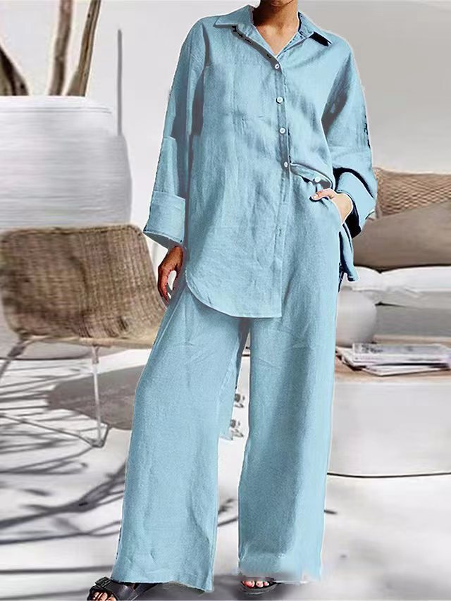 Alexis two piece set in light blue