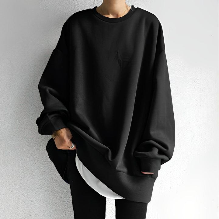 Amelia - Women's Oversized Textured Cotton Sweater - photo 2