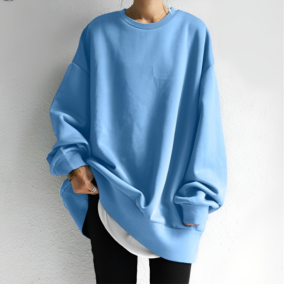 Amelia - Women's Oversized Textured Cotton Sweater - photo 5
