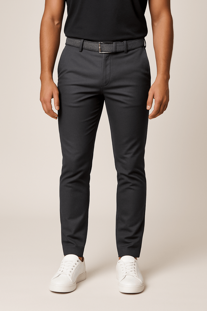 Men's Tapered Chinos with Stretch Waist