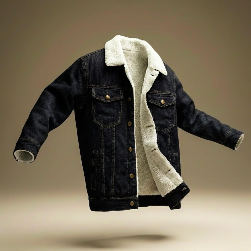 Jason Denim Shearling Jacket