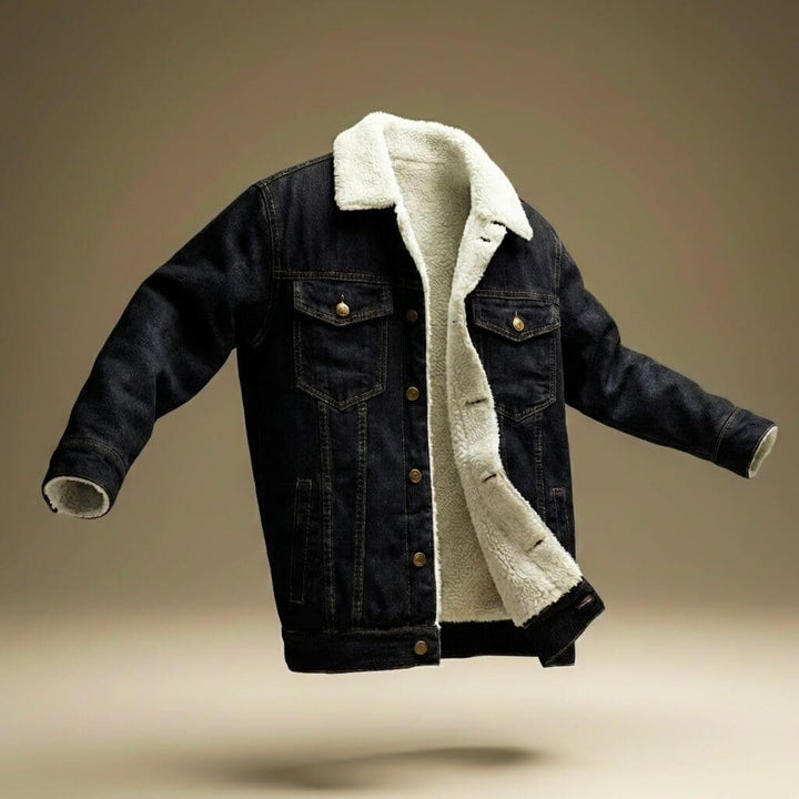 Jason Denim Shearling Jacket