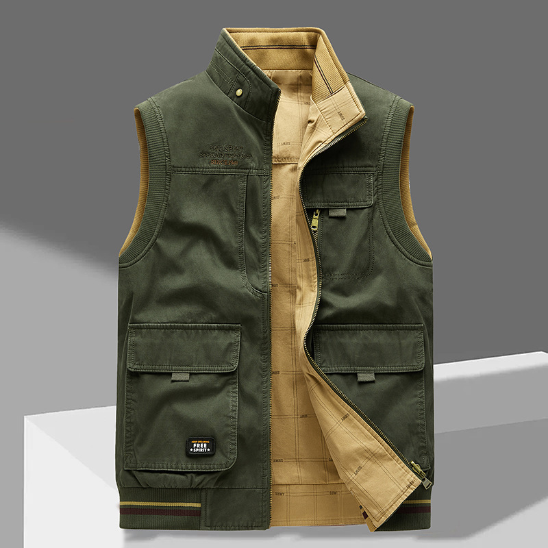 Baxter - Men's Cotton Utility Gilet with Pockets - photo 2