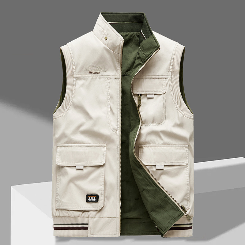 Baxter - Men's Cotton Utility Gilet with Pockets - photo 4