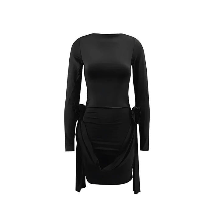 Bethan - Women's Long Sleeve Ruched Mini Dress - photo 19