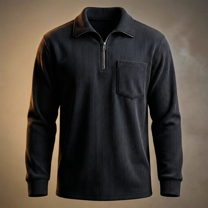 Adam Corduroy Long Sleeve Polo