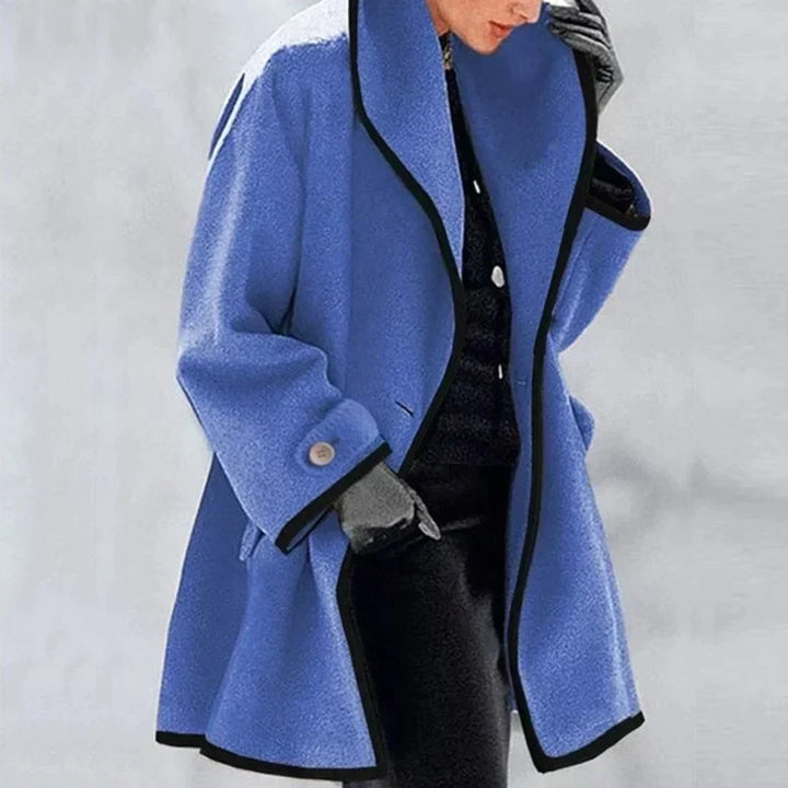 Women's Wool Trench Coat with Pockets