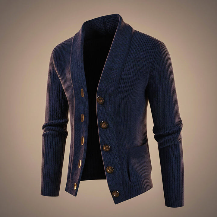 Andrew Virgin Wool Knit Cardigan