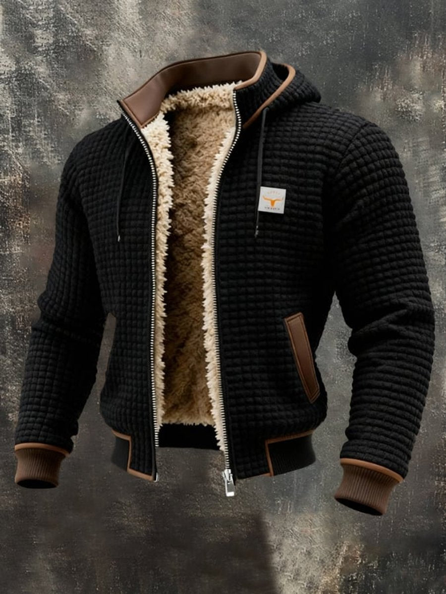 Brendan - Men's Quilted Hooded Jacket with Fleece Lining - photo 2