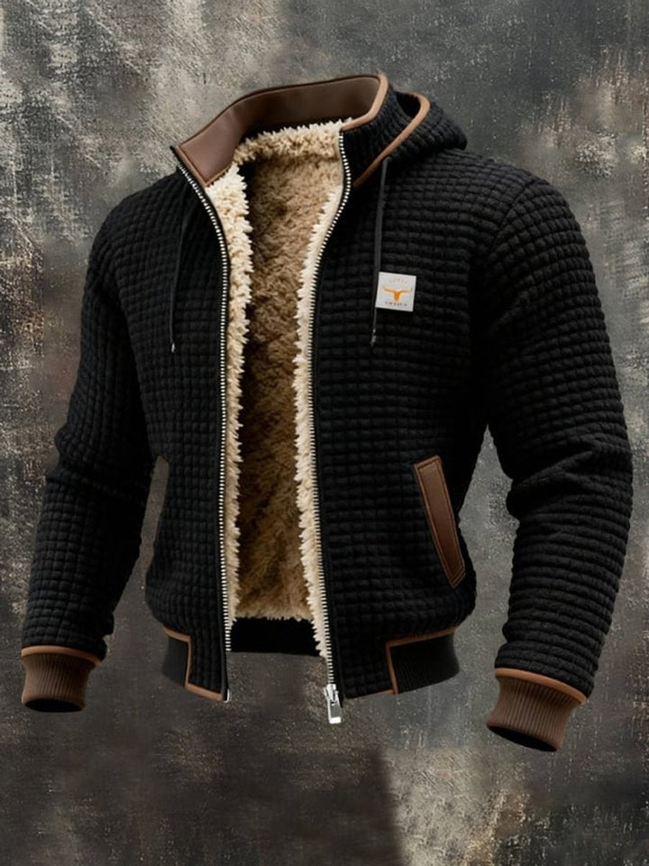 Brendan - Men's Quilted Hooded Jacket with Fleece Lining - photo 2