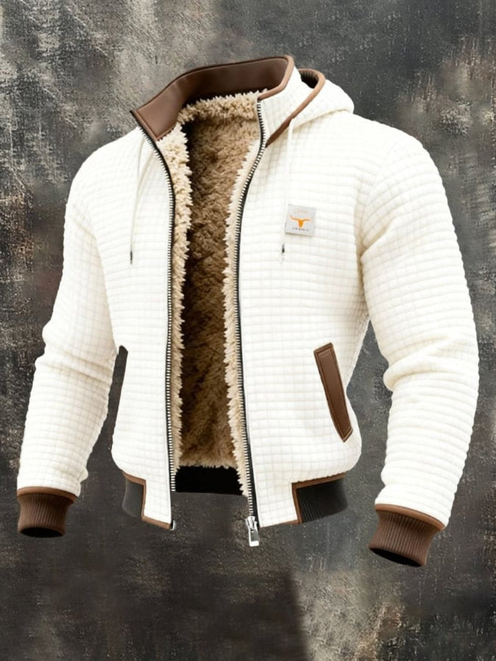 Brendan - Men's Quilted Hooded Jacket with Fleece Lining - photo 3