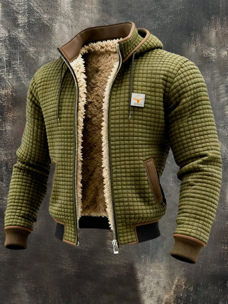 Brendan - Men's Quilted Hooded Jacket with Fleece Lining - photo 4