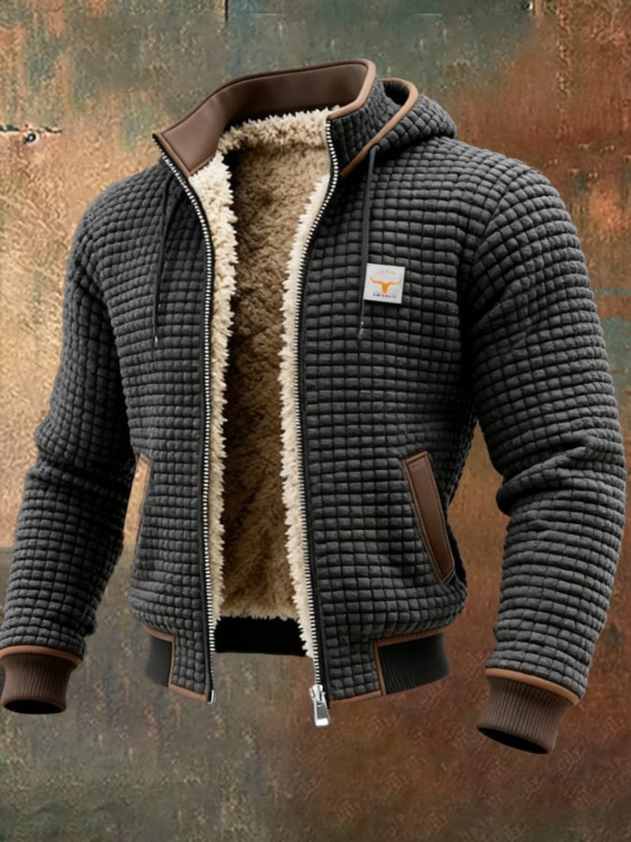 Brendan - Men's Quilted Hooded Jacket with Fleece Lining - photo 6