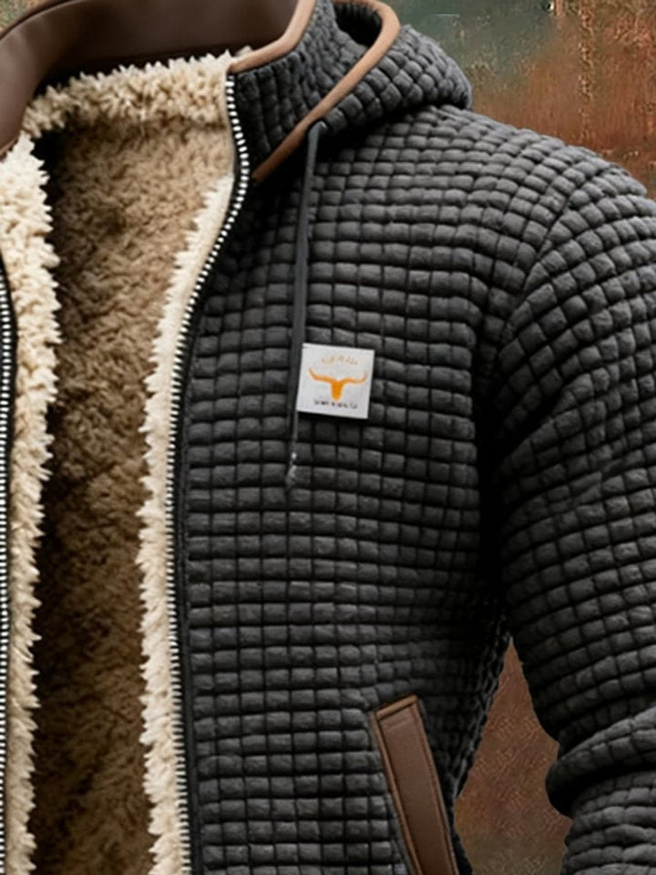 Brendan - Men's Quilted Hooded Jacket with Fleece Lining - photo 7