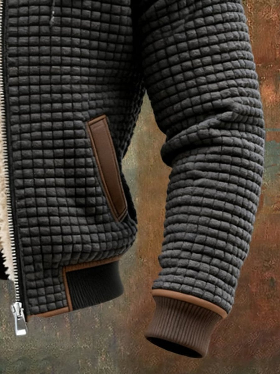 Brendan - Men's Quilted Hooded Jacket with Fleece Lining - photo 8