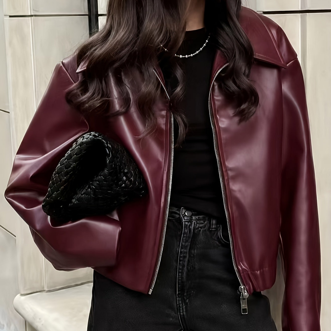 Women's Boxy Jacket with Elasticated Hem