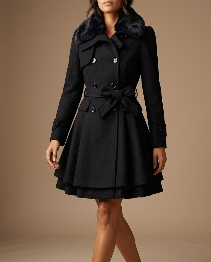 Ottilie Women's Wool Belted Overcoat