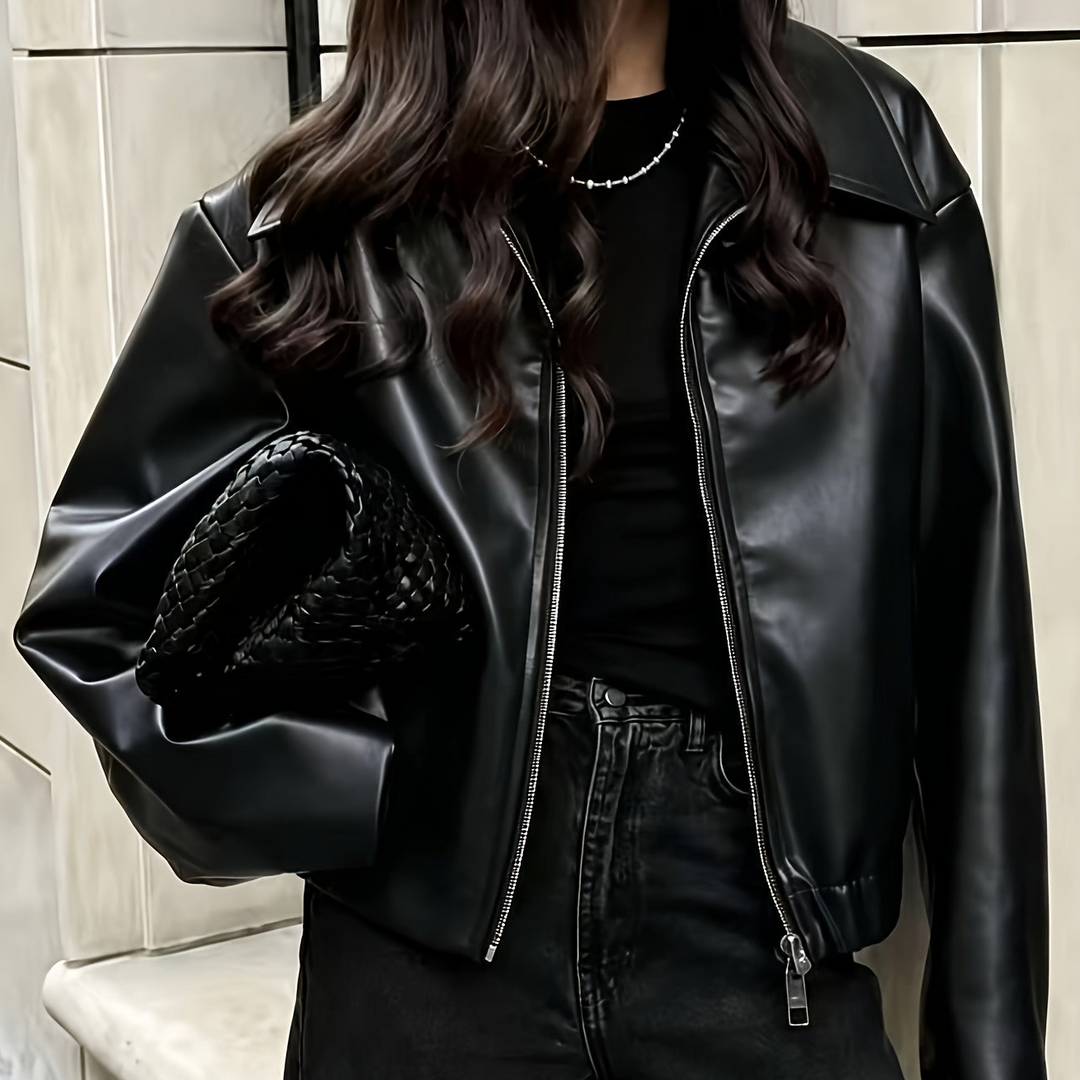 Women's Boxy Jacket with Elasticated Hem