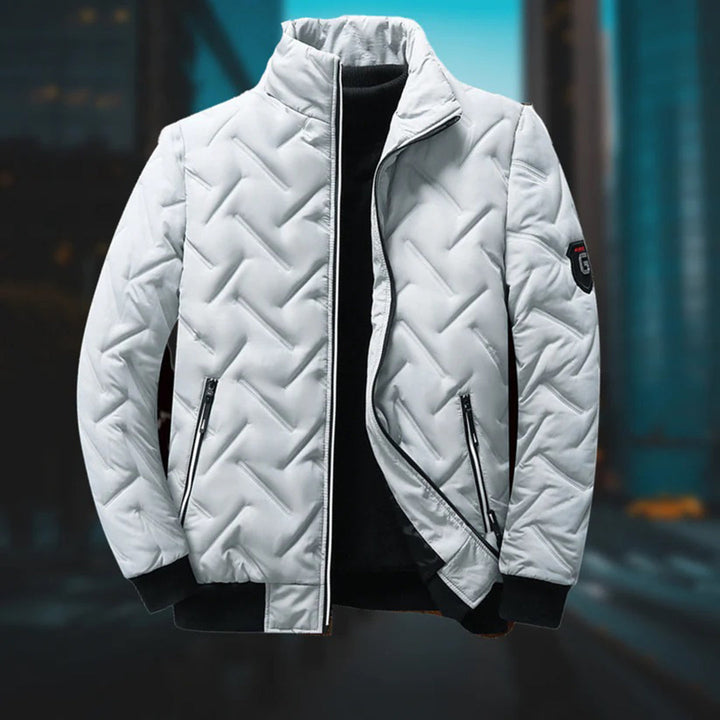 Chandler - Men's Quilted Jacket with Stand Collar - photo 3