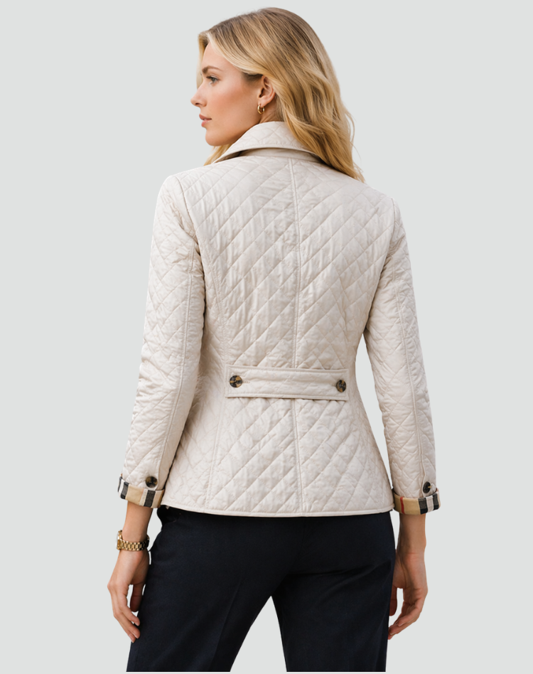 Chayenna - Women's Quilted Jacket with High Collar – view 3