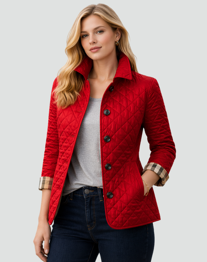 Chayenna - Women's Quilted Jacket with High Collar – view 6