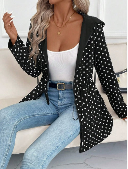 Chelsey - Women's Reversible Hooded Jacket with Leopard Lining - photo 4