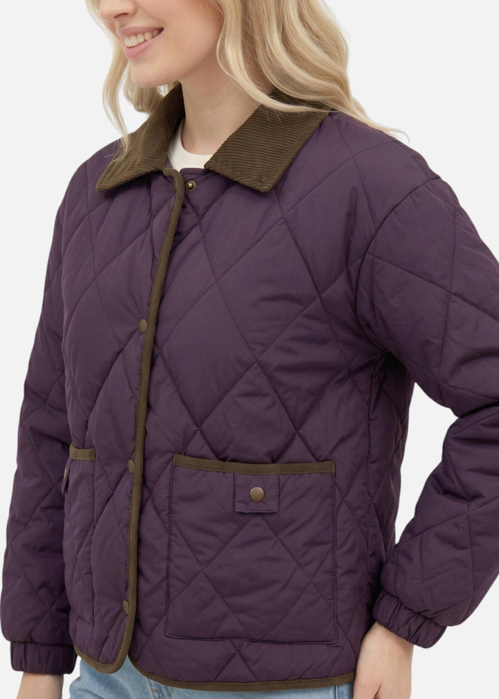 Women's Quilted Velvet Jacket