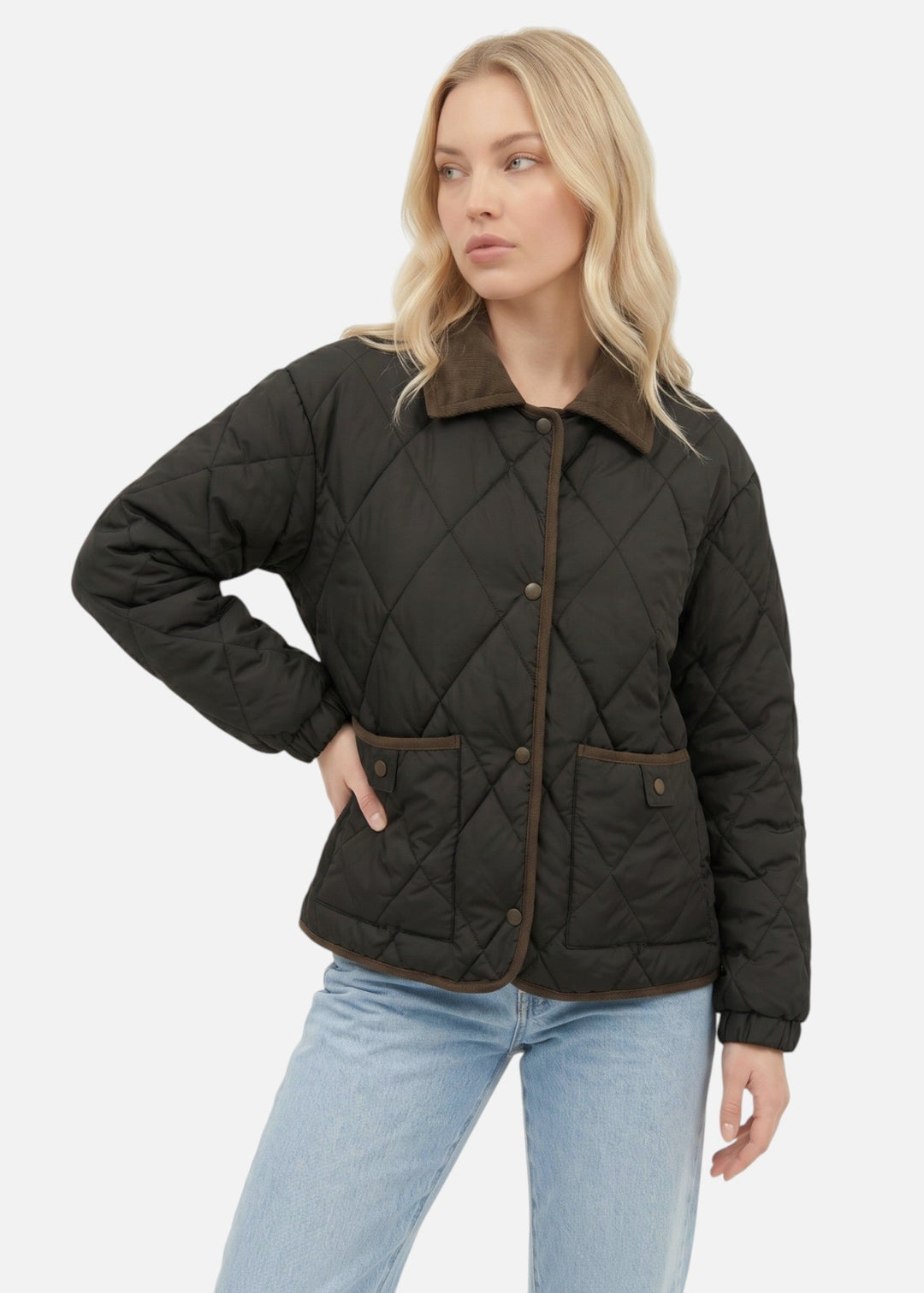 Women's Quilted Velvet Jacket
