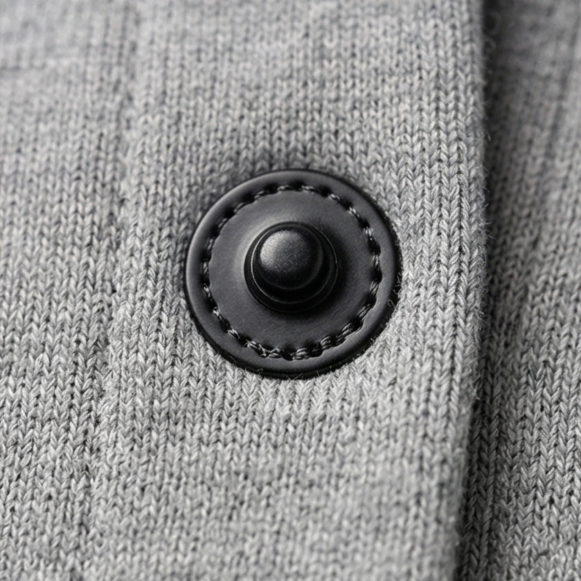 Women's Hooded Wool Coat with Pockets and a Button Front