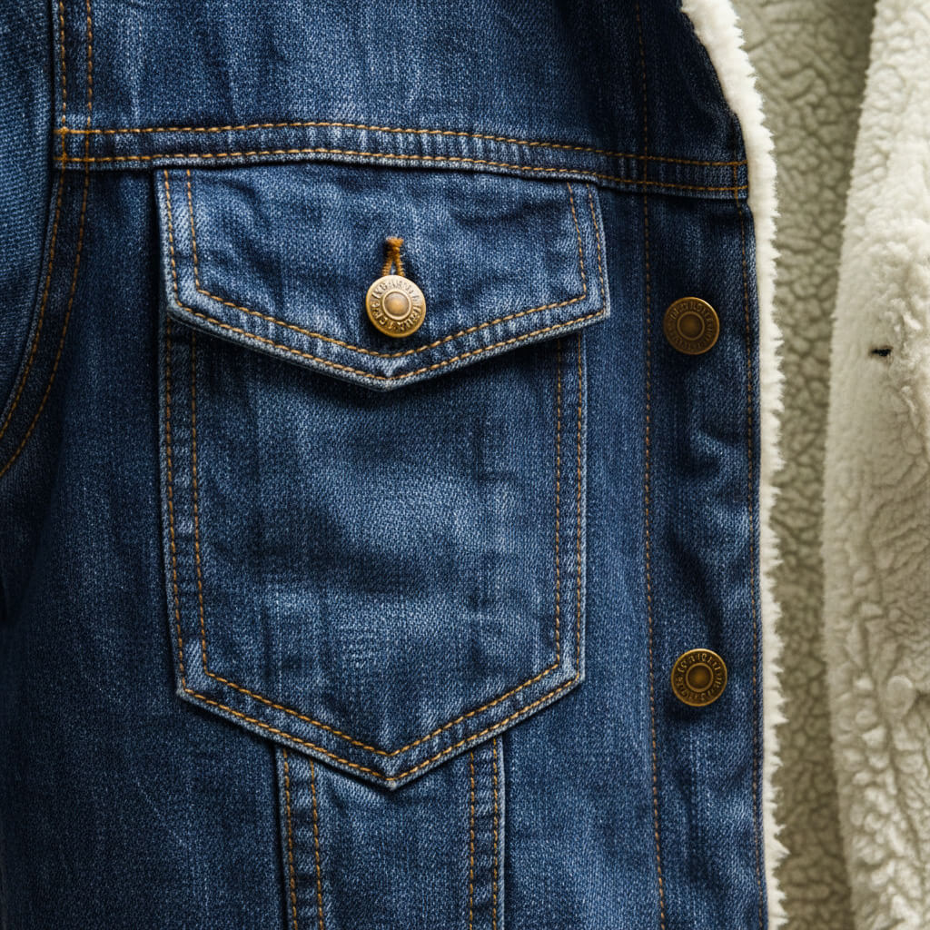 Jason Denim Shearling Jacket