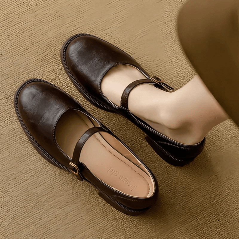 Women's Mary Jane Ballet Flats with Low Heel