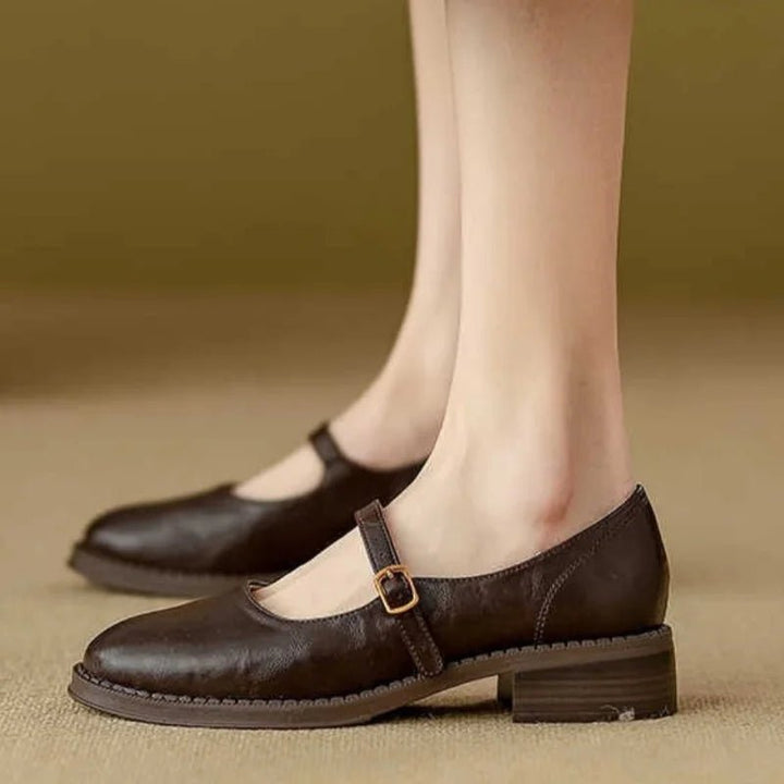 Women's Mary Jane Ballet Flats with Low Heel