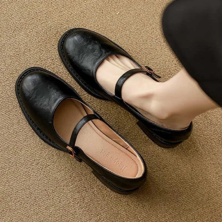 Women's Mary Jane Ballet Flats with Low Heel