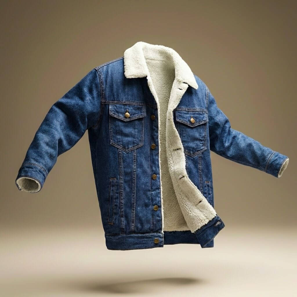 Jason Denim Shearling Jacket