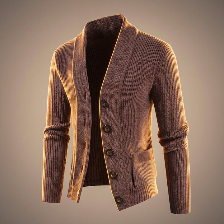 Andrew Virgin Wool Knit Cardigan