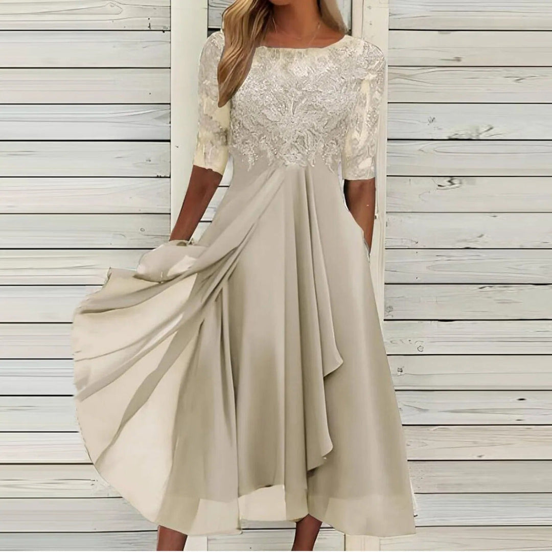 Puck™ | Elegantní midi šaty s krajkou