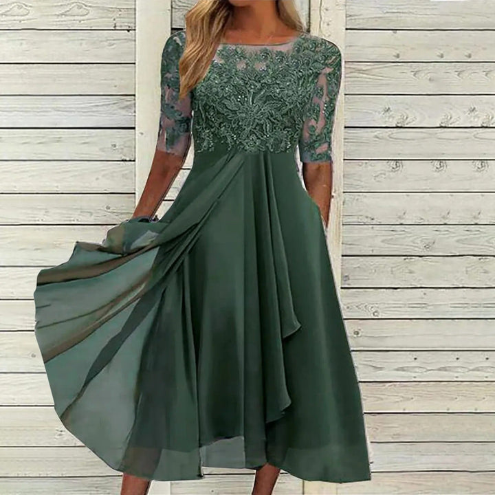 Puck™ | Elegantní midi šaty s krajkou