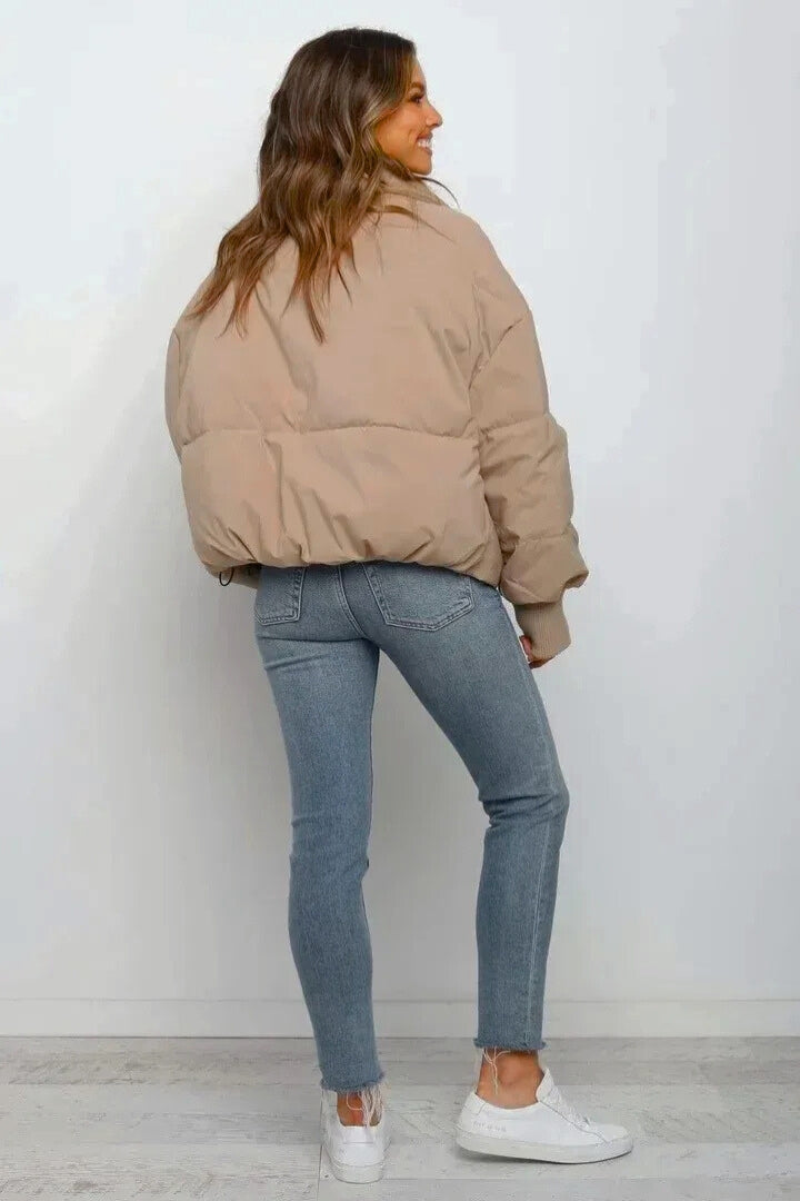 Dianna - Women's Short Quilted Puffer Jacket with Zip - photo 2