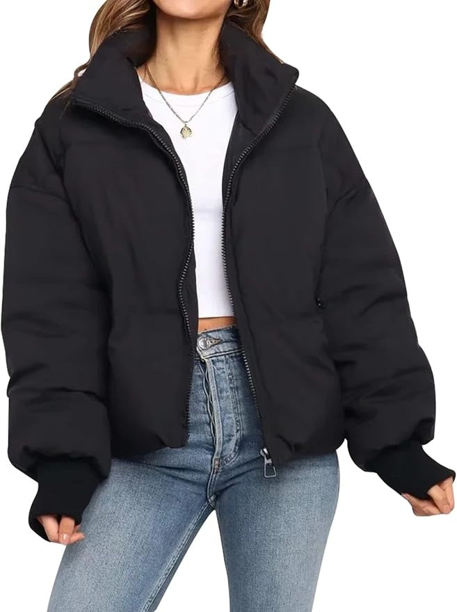 Dianna - Women's Short Quilted Puffer Jacket with Zip - photo 6