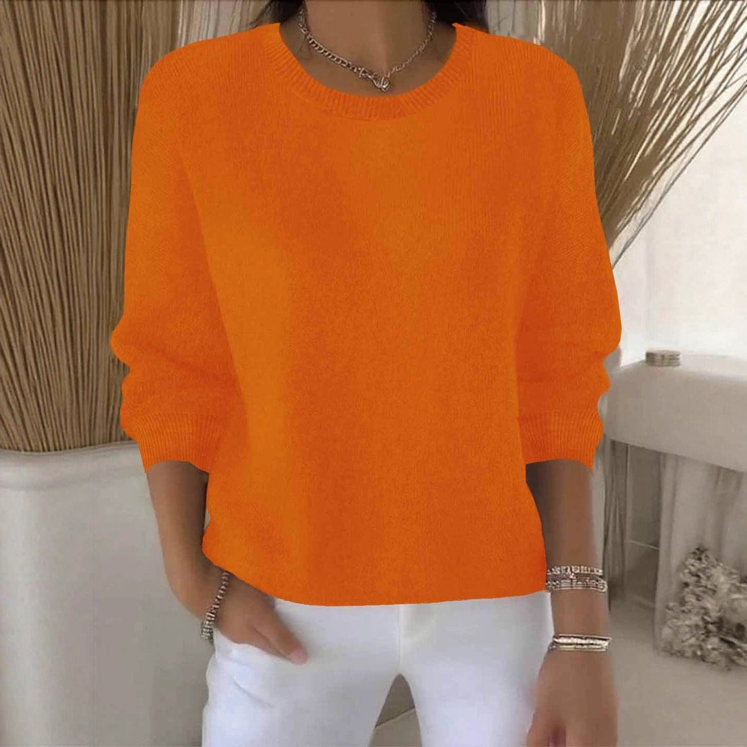 Dionne - Women's Crew Neck Jumper with Dolman Sleeves - photo 11