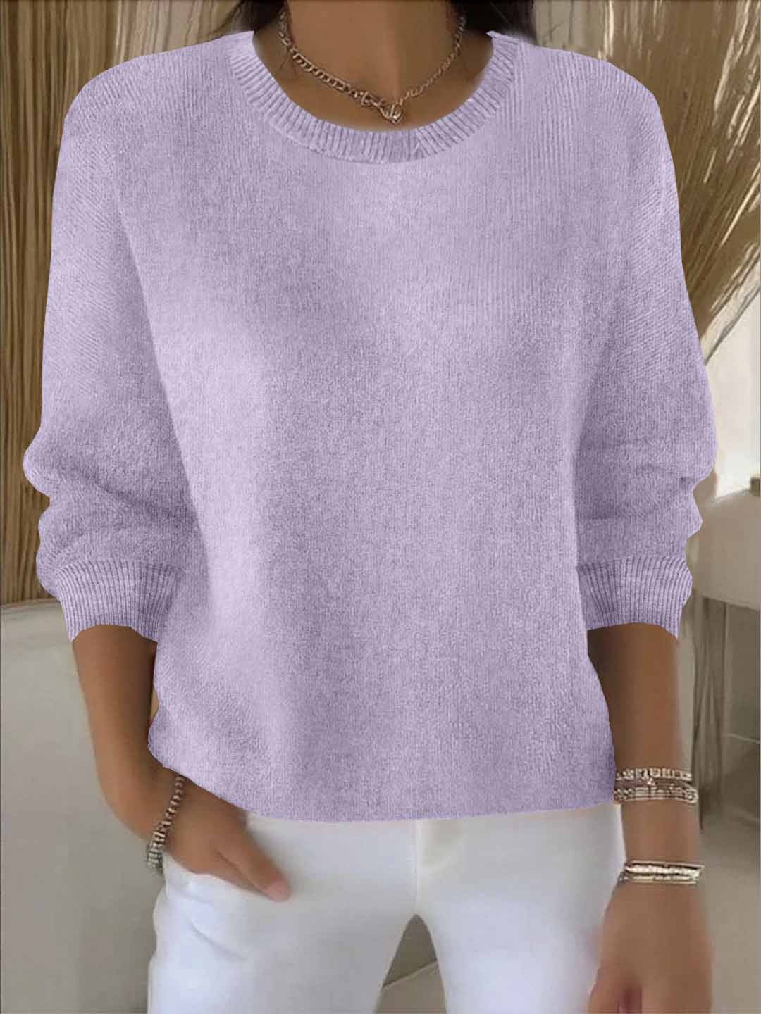 Dionne - Women's Crew Neck Jumper with Dolman Sleeves - photo 14