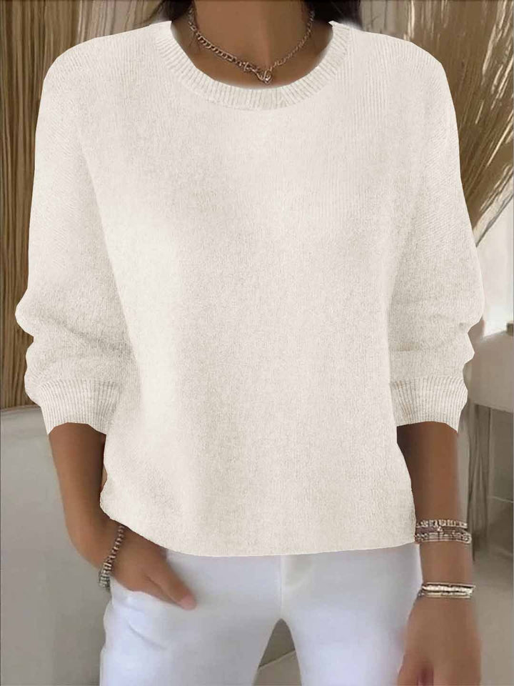 Dionne - Women's Crew Neck Jumper with Dolman Sleeves - photo 4