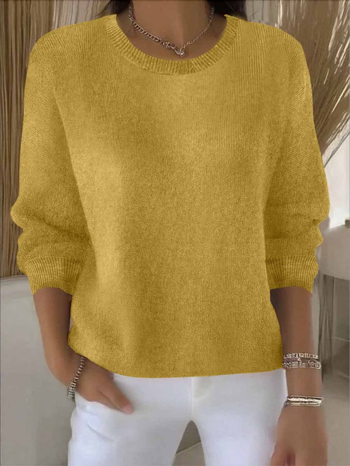 Dionne - Women's Crew Neck Jumper with Dolman Sleeves - photo 8