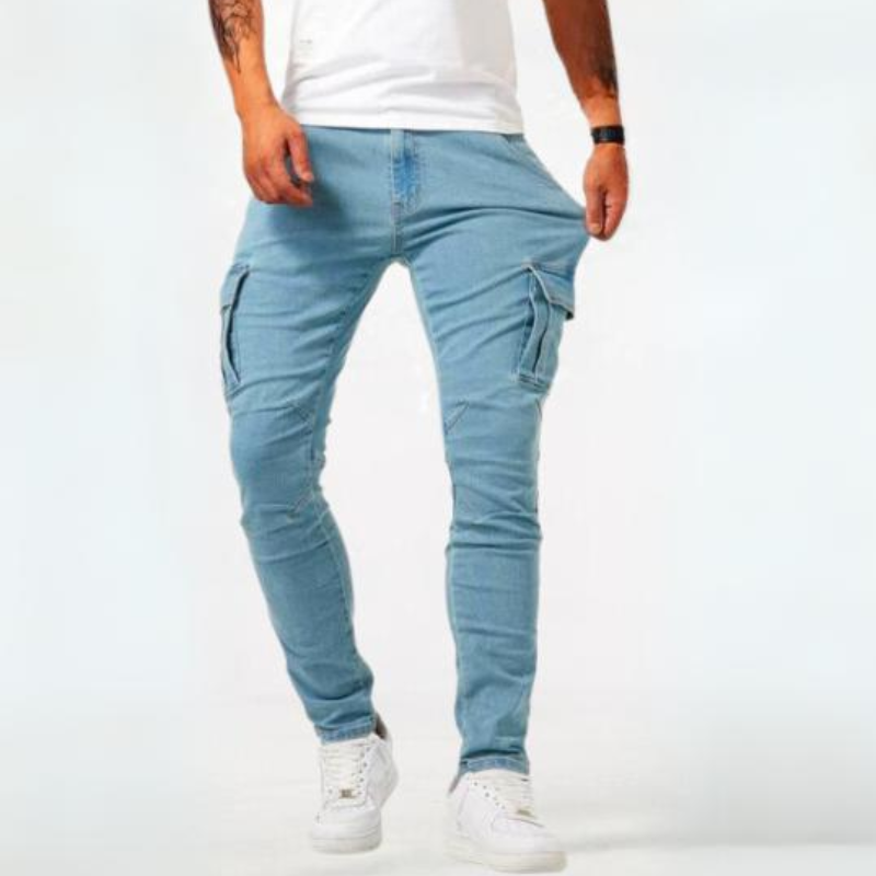 Dominic - Men's Ultra-Stretch Slim Fit Casual Jeans - photo 4