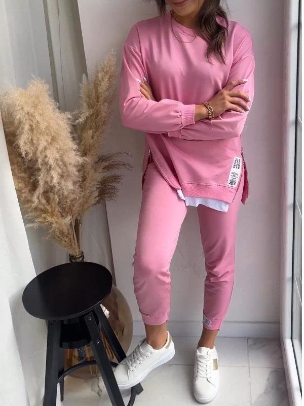 Women's Sweatshirt Long Sleeve Two-Piece Set