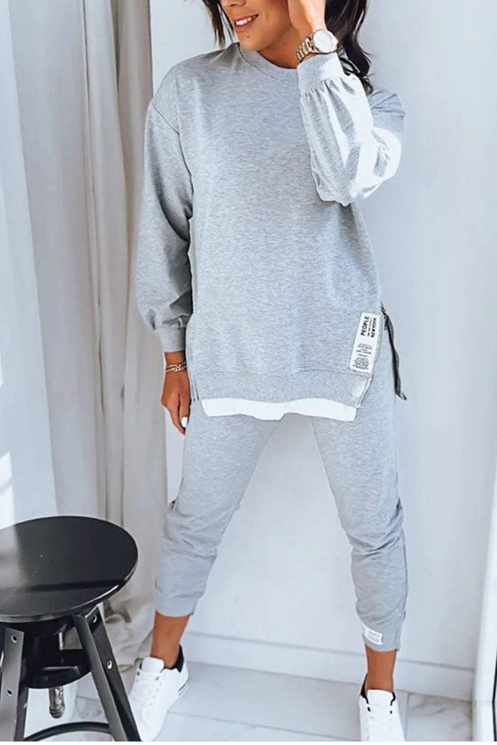 Women's Sweatshirt Long Sleeve Two-Piece Set