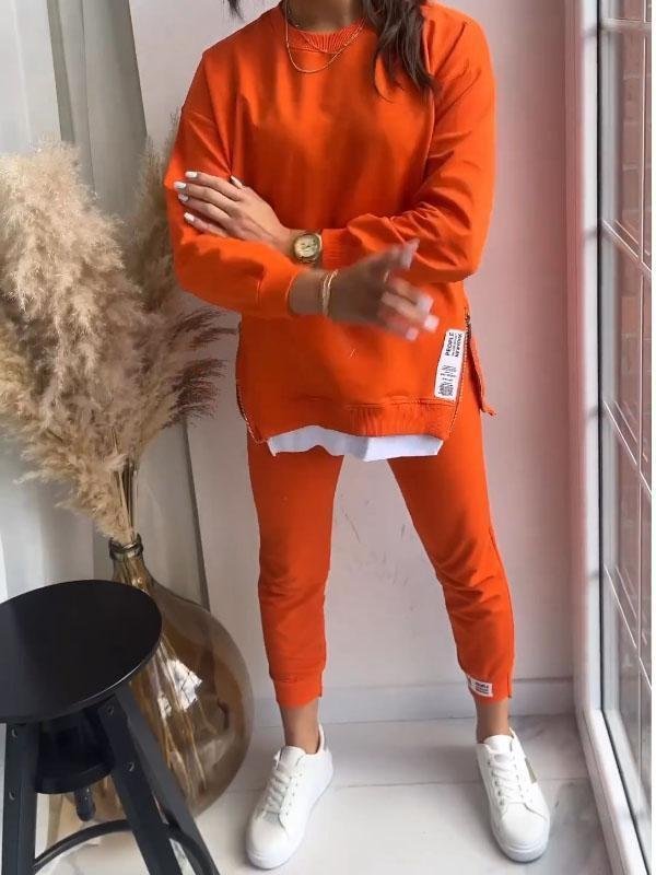 Women's Sweatshirt Long Sleeve Two-Piece Set