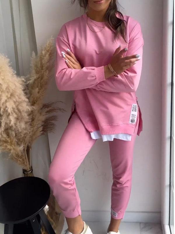 Women's Sweatshirt Long Sleeve Two-Piece Set